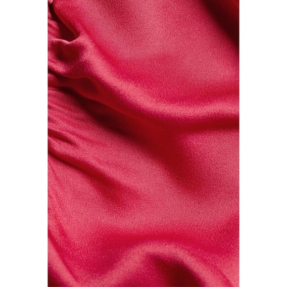 A.L.C. Pink Fuchsia Ruched Halter Midi Dress Sleeveless Cocktail Party Elegant - Picture 16 of 16